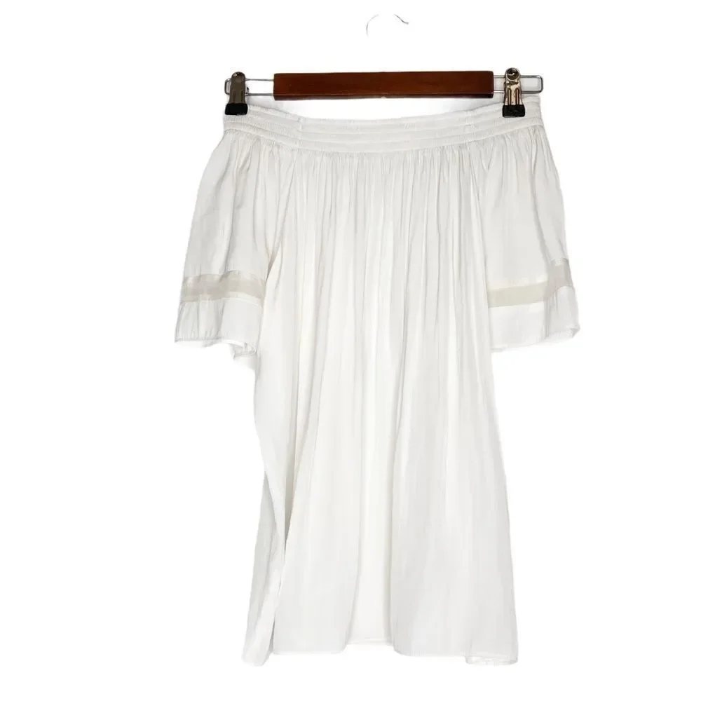 Ramy Brook | Silk Off Shoulder Smocked Jessica Top
